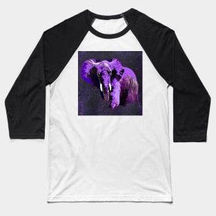 ELEPHANT PURPLE VIOLET SPARKLE Baseball T-Shirt